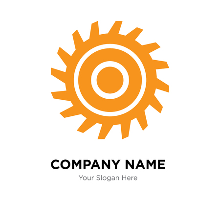 saw blade company logo design template, Business corporate vector iconのイラスト素材