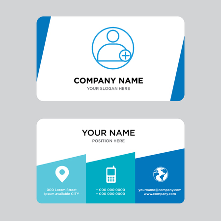 profile business card design template, Visiting for your company, Modern Creative and Clean identity Card Vector Illustrationのイラスト素材