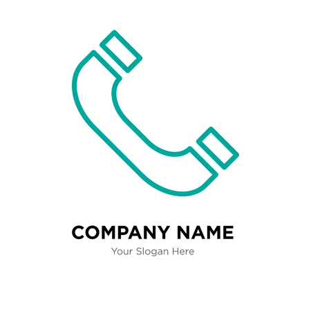 Headphones company logo design template, Business corporate vector iconのイラスト素材