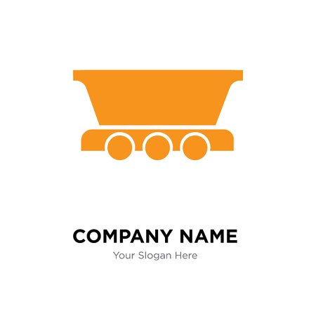 Freight wagon company design template, business corporate vector icon.のイラスト素材