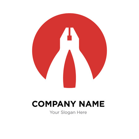 Flat player company design template, business corporate vector icon.のイラスト素材
