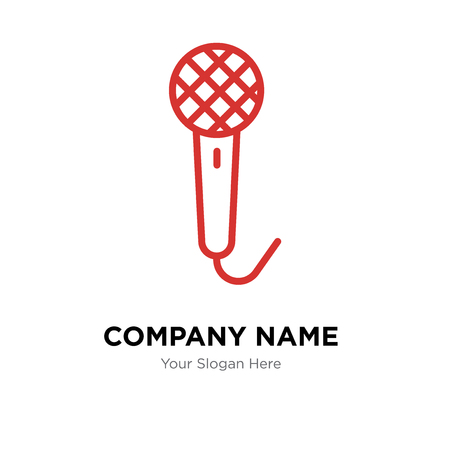 Voice recorder company logo design template, Business corporate vector iconのイラスト素材