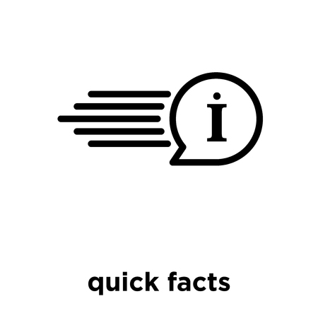 quick facts icon isolated on white background, vector illustrationのイラスト素材