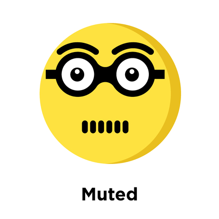 Muted icon isolated on white background, vector illustrationのイラスト素材