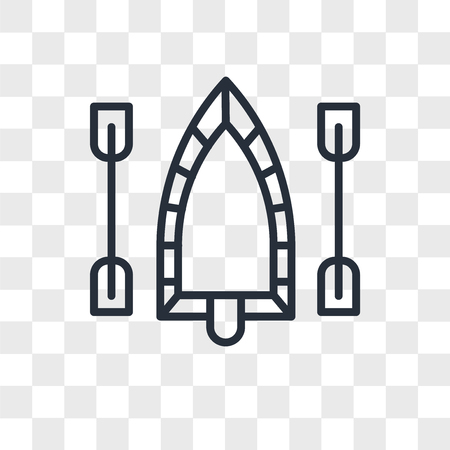 Raft vector icon isolated on transparent background, Raft logo conceptのイラスト素材