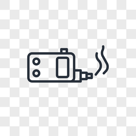 ecig vector icon isolated on transparent background, ecig logo conceptのイラスト素材
