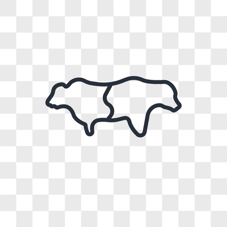 bull bear vector icon isolated on transparent background, bull bear logo conceptのイラスト素材