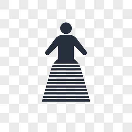 Bride vector icon isolated on transparent background, Bride logo conceptのイラスト素材