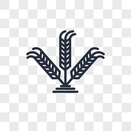 Israel Barley vector icon isolated on transparent background, Israel Barley logo conceptのイラスト素材