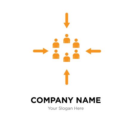 customer centric company logo design template, Business corporate vector iconの写真素材