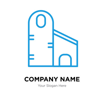 Silo company logo design template, Silo logotype vector icon, business corporativeのイラスト素材