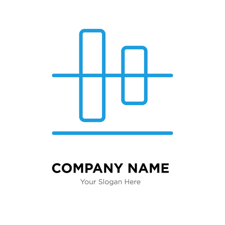 Horizontal alignment company logo design template, Horizontal alignment logotype vector icon, business corporativeのイラスト素材
