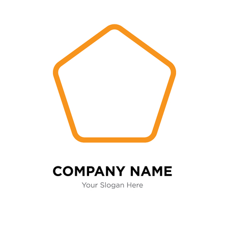 Pentagon company logo design template, Pentagon logotype vector icon, business corporativeのイラスト素材
