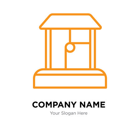 Water well company logo design template, Water well logotype vector icon, business corporativeのイラスト素材