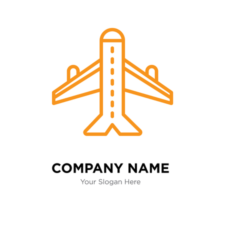 Plane company logo design template, Plane logotype vector icon, business corporativeのイラスト素材