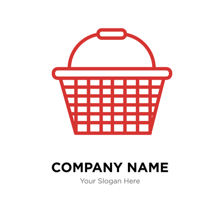 Basket company logo design template, Basket logotype vector icon, business corporativeのイラスト素材