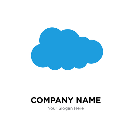 Cloudes company logo design template, Cloudes logotype vector icon, business corporativeのイラスト素材