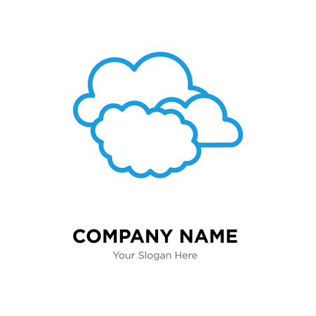 Clouds company logo design template, Clouds logotype vector icon, business corporativeのイラスト素材