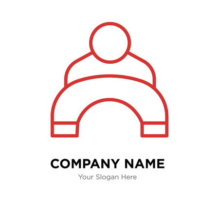 User company logo design template, User logotype vector icon, business corporativeのイラスト素材