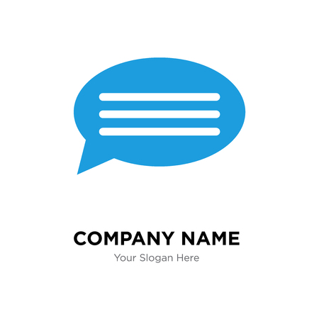 Chat company logo design template, Chat logotype vector icon, business corporativeのイラスト素材