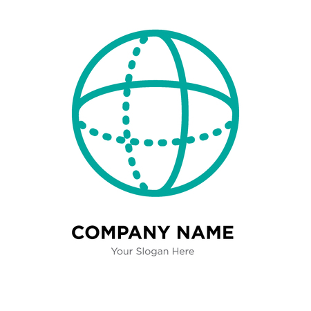 Sphere company logo design template, Sphere logotype vector icon, business corporativeのイラスト素材