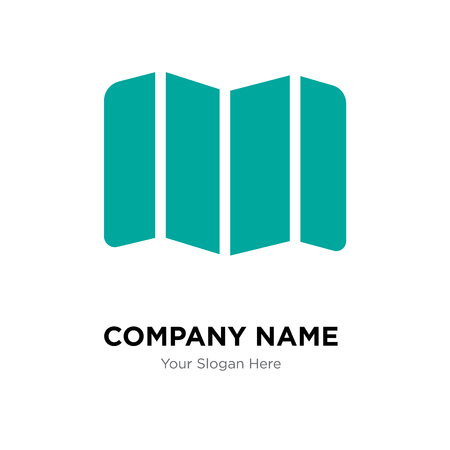 Map company logo design template, Map logotype vector icon, business corporativeのイラスト素材