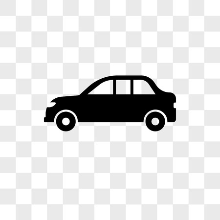 Long Car vector icon isolated on transparent background, Long Car logo conceptのイラスト素材