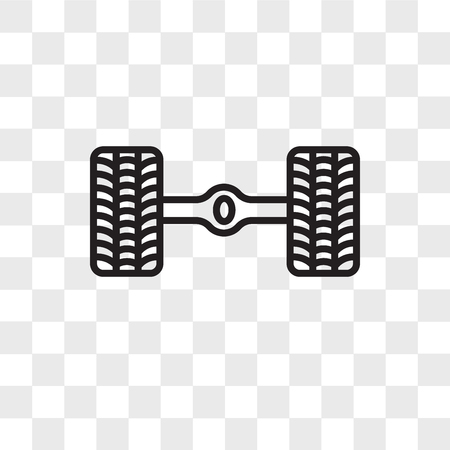 Wheel alignment vector icon isolated on transparent background, Wheel alignment logo conceptのイラスト素材