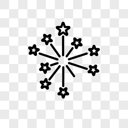 Fireworks vector icon isolated on transparent background, Fireworks logo conceptのイラスト素材
