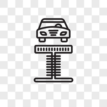 Elevator vector icon isolated on transparent background, Elevator logo conceptのイラスト素材