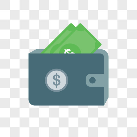 Money bag vector icon isolated on transparent background, Money bag logo conceptのイラスト素材