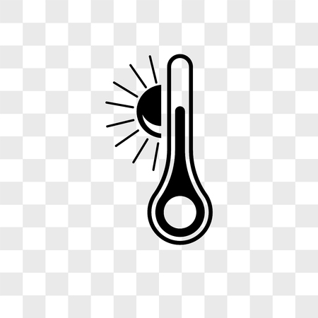 nice temperature vector icon isolated on transparent background, nice temperature logo conceptのイラスト素材