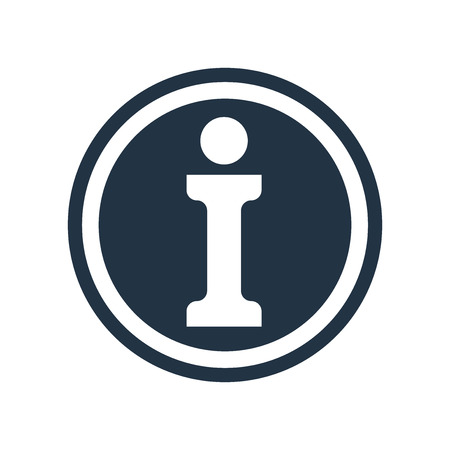 Info icon vector isolated on white background, Info transparent signのイラスト素材