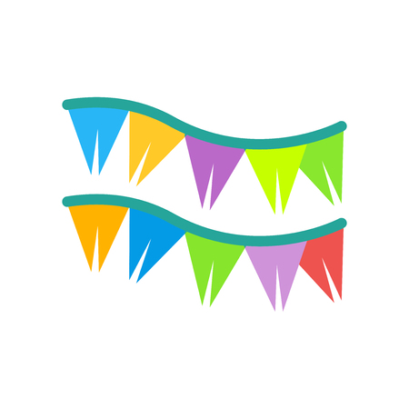 Garlands icon vector isolated on white background for your web and mobile app design, Garlands logo conceptのイラスト素材