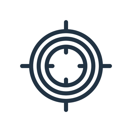 Focus icon vector isolated on white background, Focus transparent signのイラスト素材