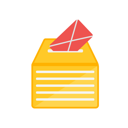 Vote icon vector isolated on white background for your web and mobile app design, Vote logo conceptのイラスト素材