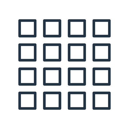 Thumbnails icon vector isolated on white background, Thumbnails transparent signのイラスト素材