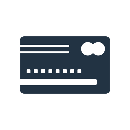 Credit card icon vector isolated on white background, Credit card transparent signのイラスト素材