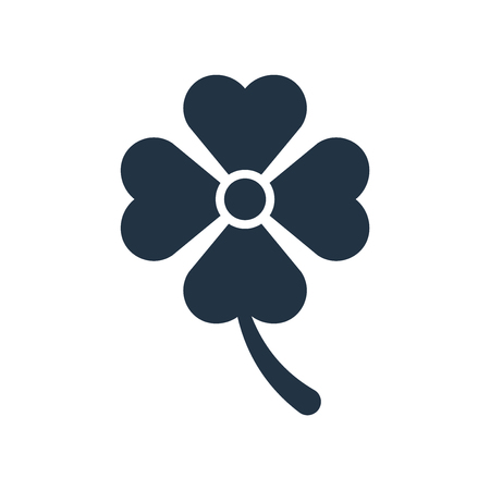 Clover icon vector isolated on white background, Clover transparent signのイラスト素材