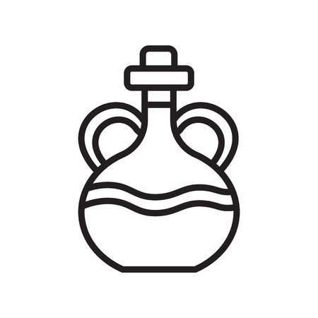 Olive oil icon vector isolated on white background for your web and mobile app design, Olive oil logo conceptのイラスト素材