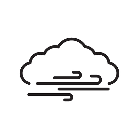 Windy icon vector isolated on white background, Windy transparent signのイラスト素材