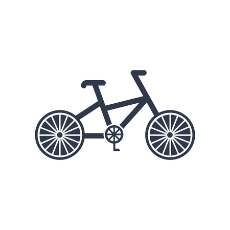 Bicycle icon vector isolated on white background for your web and mobile app design, Bicycle logo conceptのイラスト素材