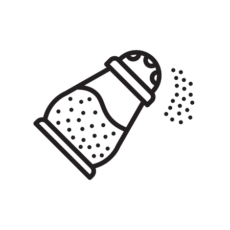 Salt icon vector isolated on white background for your web and mobile app design, Salt logo conceptのイラスト素材