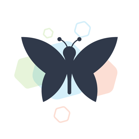 Butterfly icon vector isolated on white background for your web and mobile app design, Butterfly logo conceptのイラスト素材
