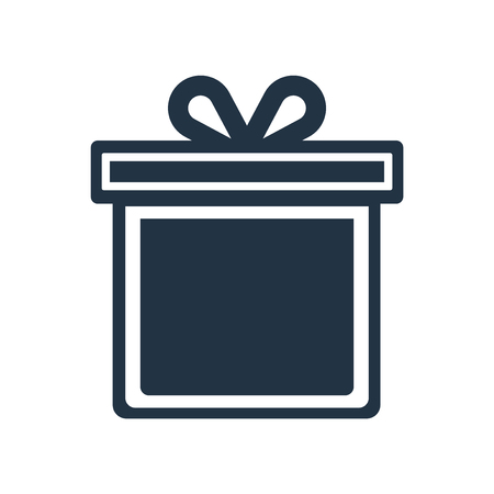 Gift icon vector isolated on white background, Gift transparent signのイラスト素材