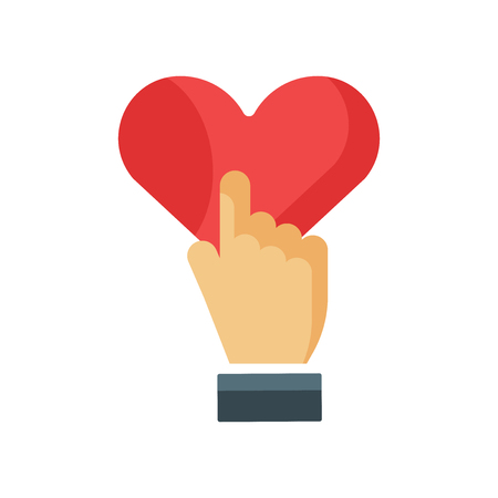 Heart icon vector isolated on white background for your web and mobile app design, Heart logo conceptのイラスト素材