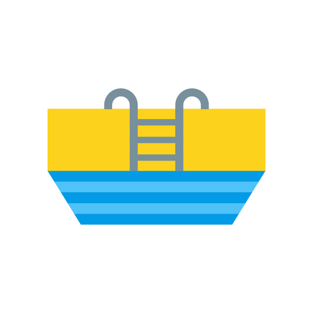 Swimming pool icon vector isolated on white background for your web and mobile app design, Swimming pool logo conceptのイラスト素材