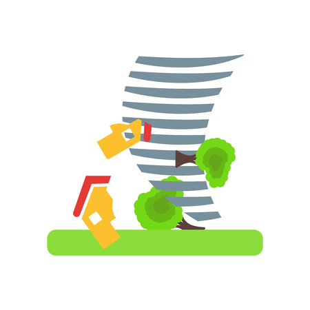 Tornado icon vector isolated on white background for your web and mobile app design, Tornado logo conceptのイラスト素材