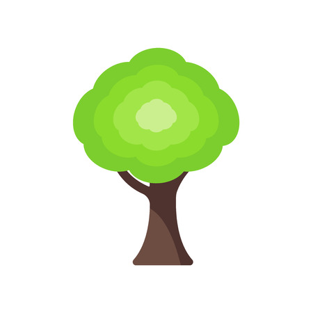 Tree icon vector isolated on white background for your web and mobile app design, Tree logo conceptのイラスト素材