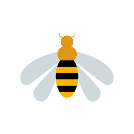 Wasp icon vector isolated on white background for your web and mobile app design, Wasp logo conceptのイラスト素材